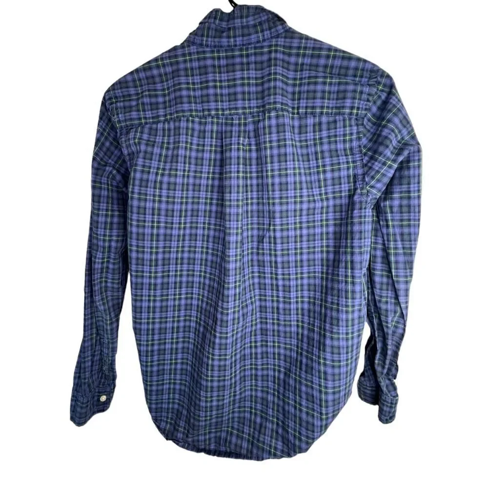 Kids/Boys Ralph Lauren Plaid Button Up Long Sleeve Collared Shirt